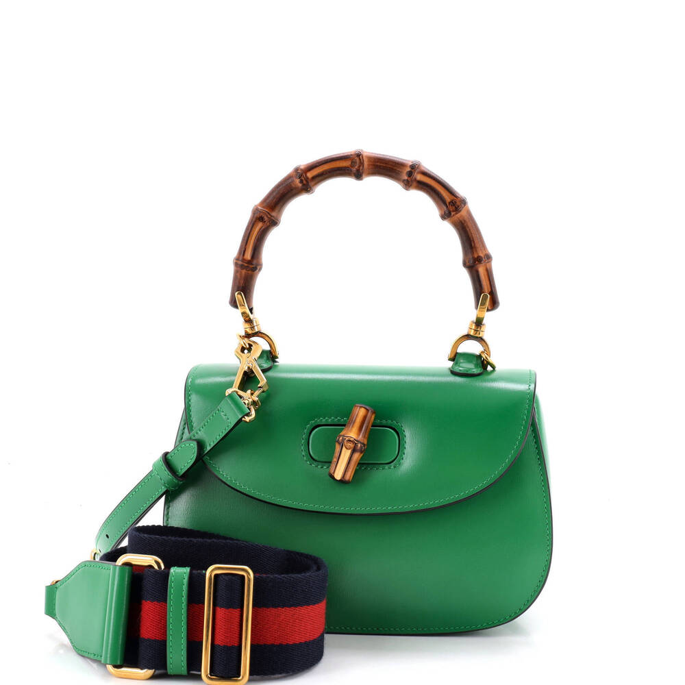 Gucci Small Bamboo 1947 Top Handle Bag Leather